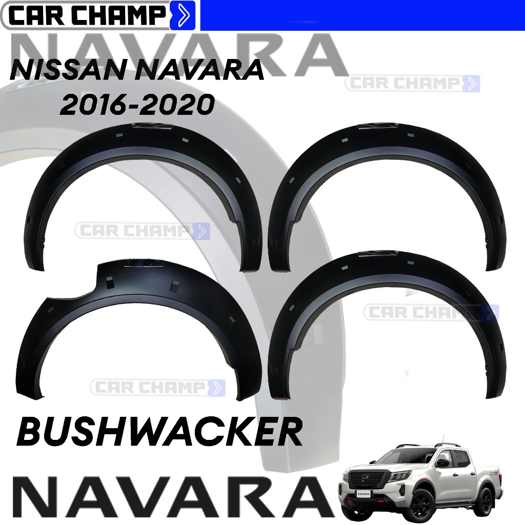 Nissan Navara 2016 to 2020 OEM Bushwacker w/ Chrome Reflector ( Car ...