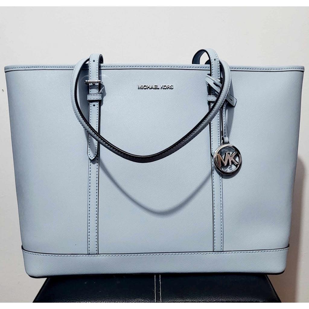 Michael kors light sales blue tote