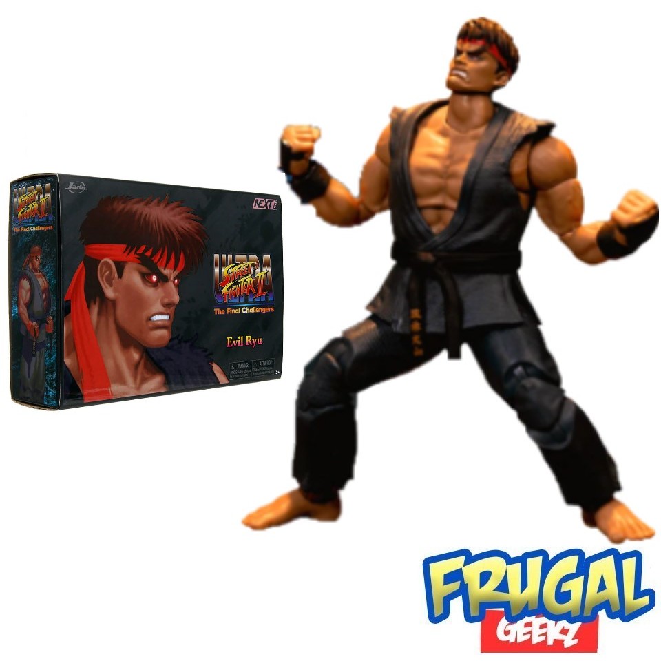 JADA TOYS - Ultra Street Fighter II: The Final Challengers Action Figure 1/12 - Evil Ryu SDCC 2023 Exclusive 15 cm - RoboMania Shop