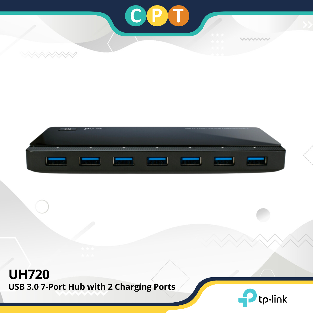 TPLink UH720 USB 3.0 7Port Hub with 2 Charging Ports Shopee Philippines