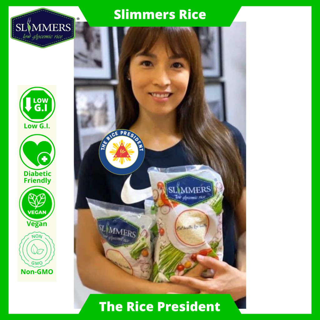 Slimmers Rice 2kg Bundle Low Glycemic White Rice with 49 GI level