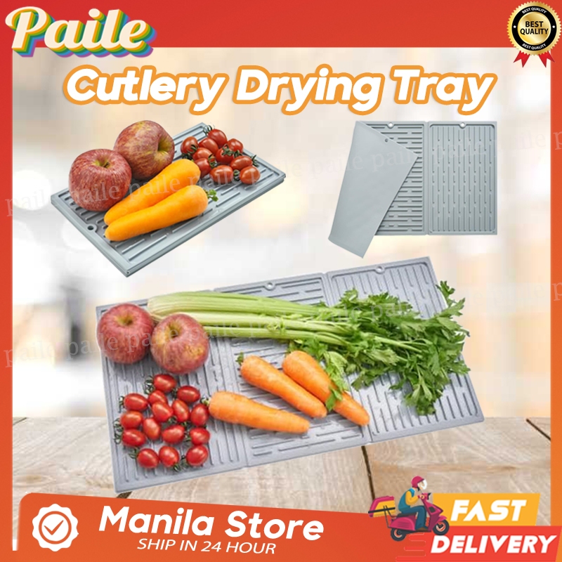 Dish Drying Mat & Sink Splash Guard Extra Large Dish Drainer Mat Compact & Foldable Design