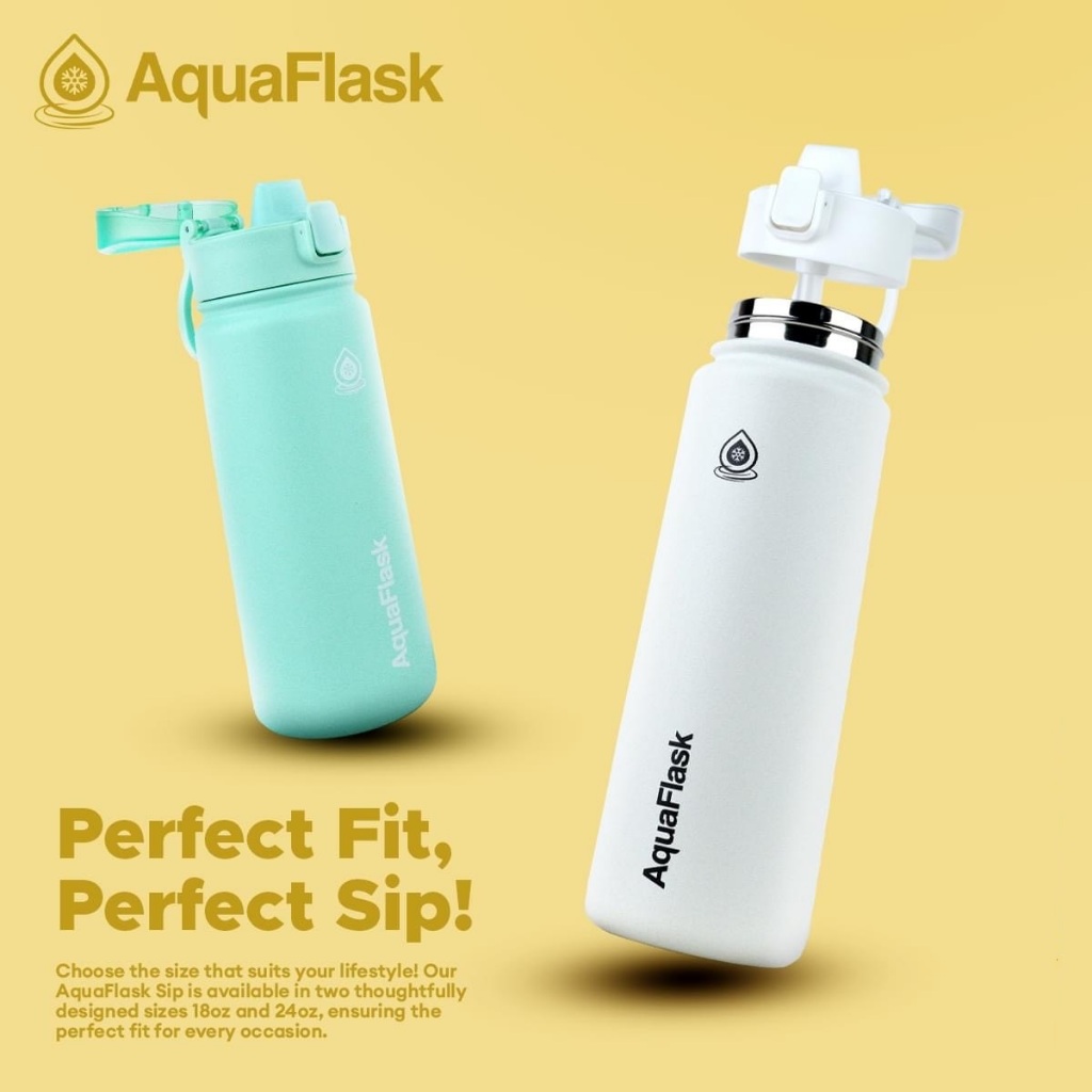 Aquaflask (18oz/20oz/24oz) Sip Bottle Aqua Flask | Shopee Philippines