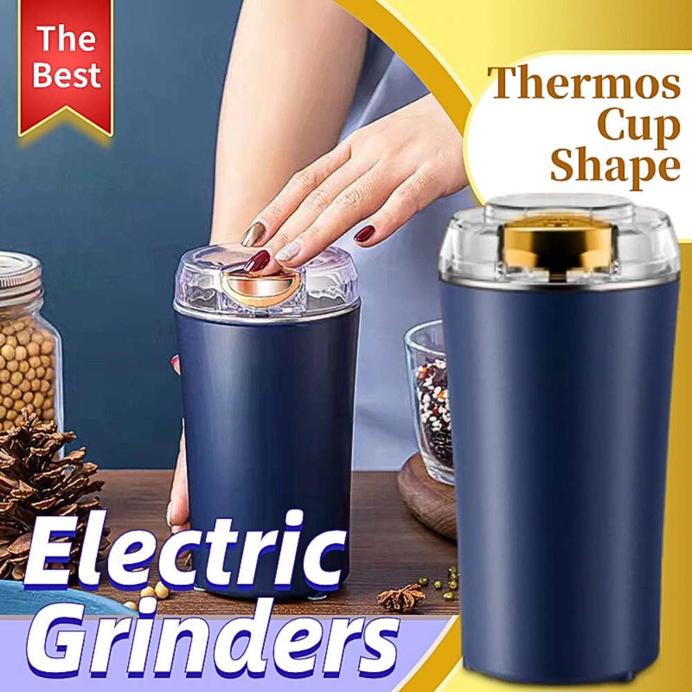 Four Leaf Steal Electric Grinder Thermos Cup Coffee Spices Super Fine