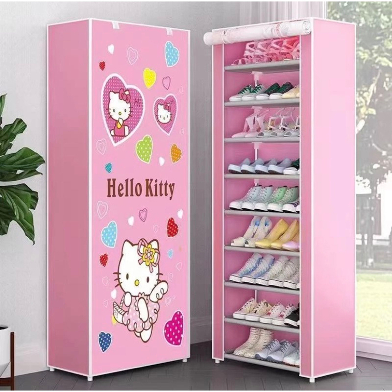 9 Layer Shoerack (Hello kitty design) | Shopee Philippines