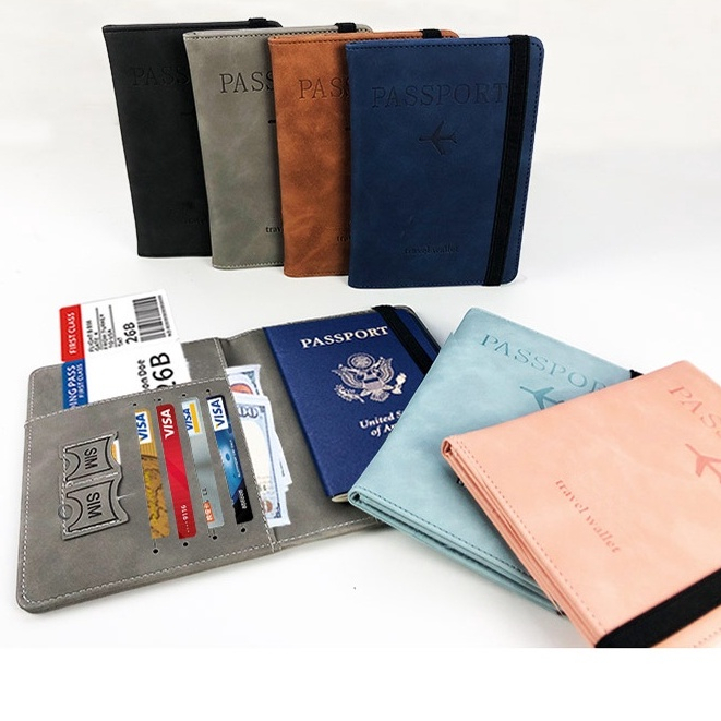 RFID Passport Holders Pu Leather Passport Holder Organizer/Passport