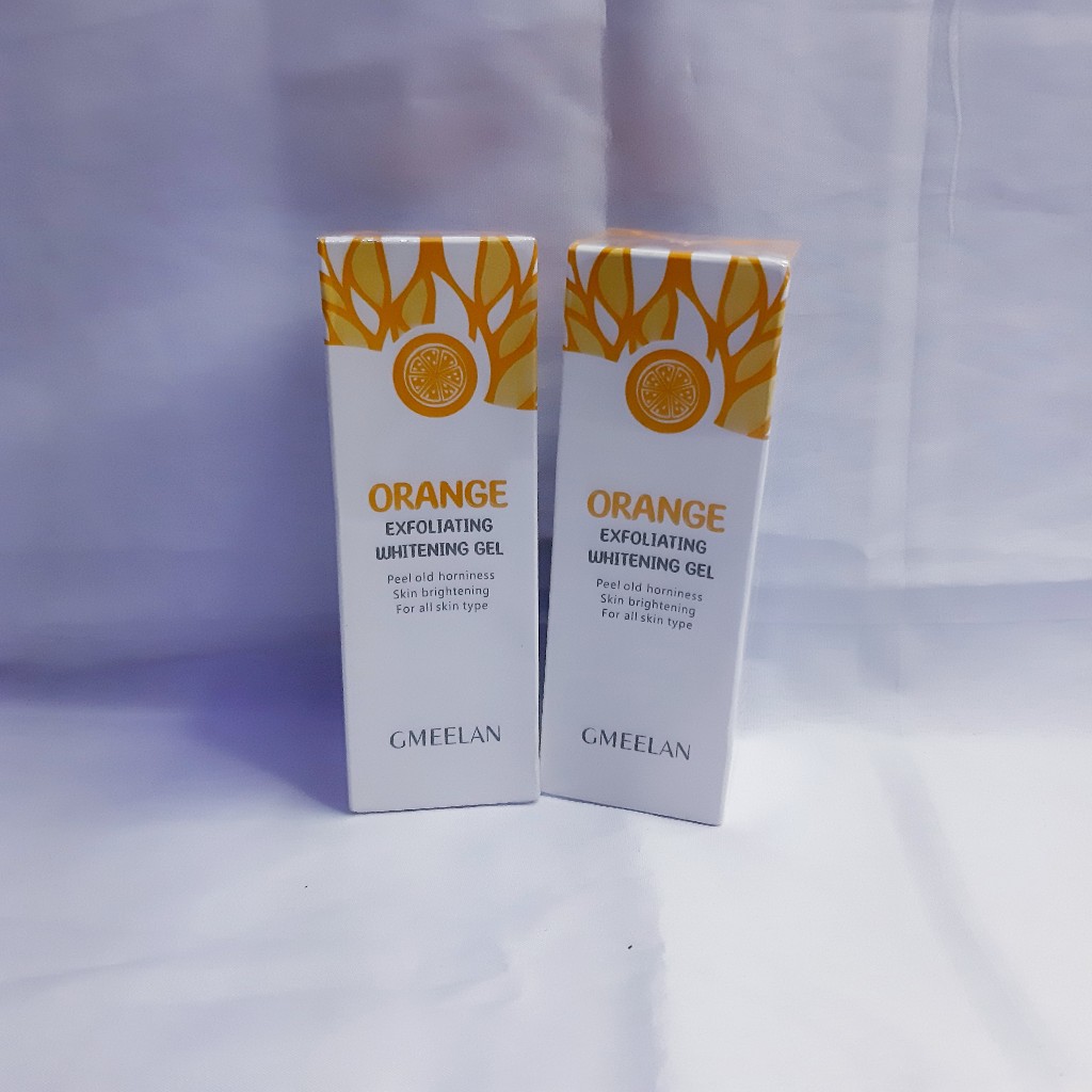 Gel Exfoliant Enzymatique GMEELAN Orange - 50g Pour éclaircir Cernes, Taches Et Aisselles