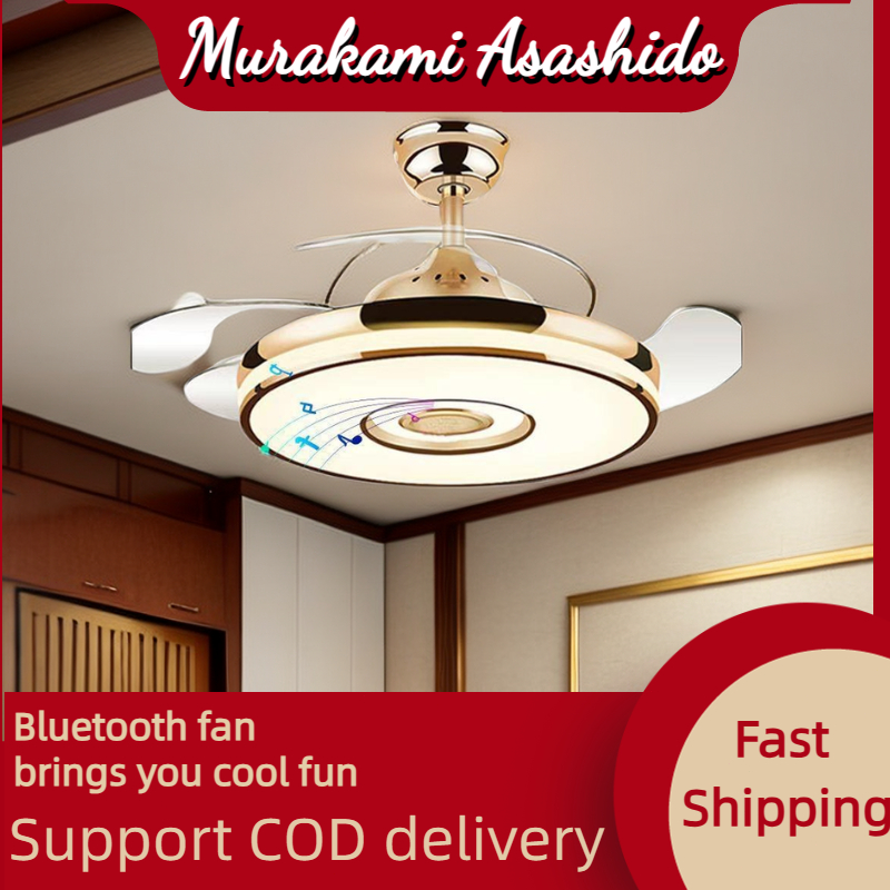Fan Light With Bluetooth Speaker Remote Control Fan Light LED Light