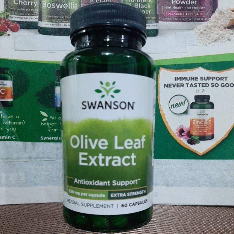 Olive Leaf Extract 750mg 20 Oleuropein 60 Capsules Exp June 2025