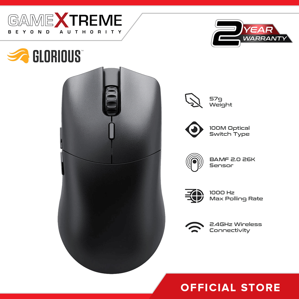 Glorious Model O 2 Pro 1K Polling Wireless Gaming Mouse Black | Shopee ...