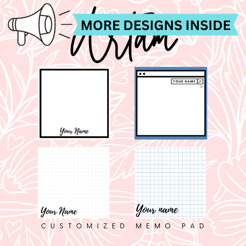 ARTAM Customized Memo Pads (with name) (Don't to pm us the
