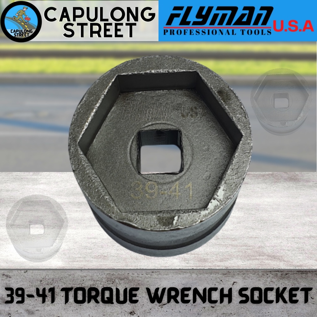 Capulong Flyman Torque Drive Socket 39 x 41 Torque Wrench Socket 1/2 ...