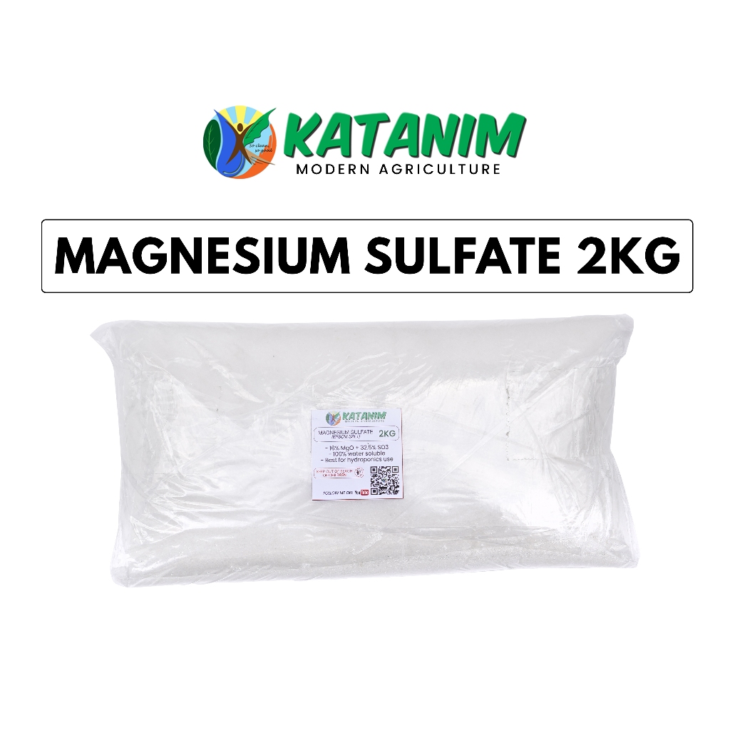 Magnesium Sulfate (Epsom Salt) 2kg per pack for Hydroponics System