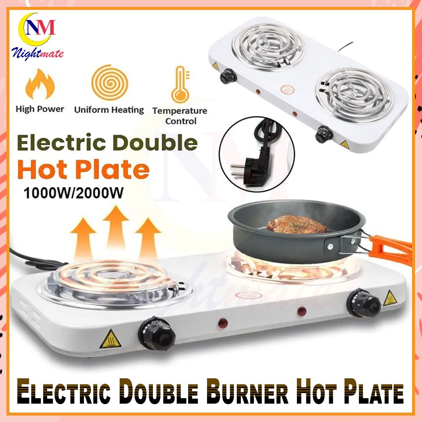 Double Burner Hot Plate Portable Electric Stove Double Burner 220V
