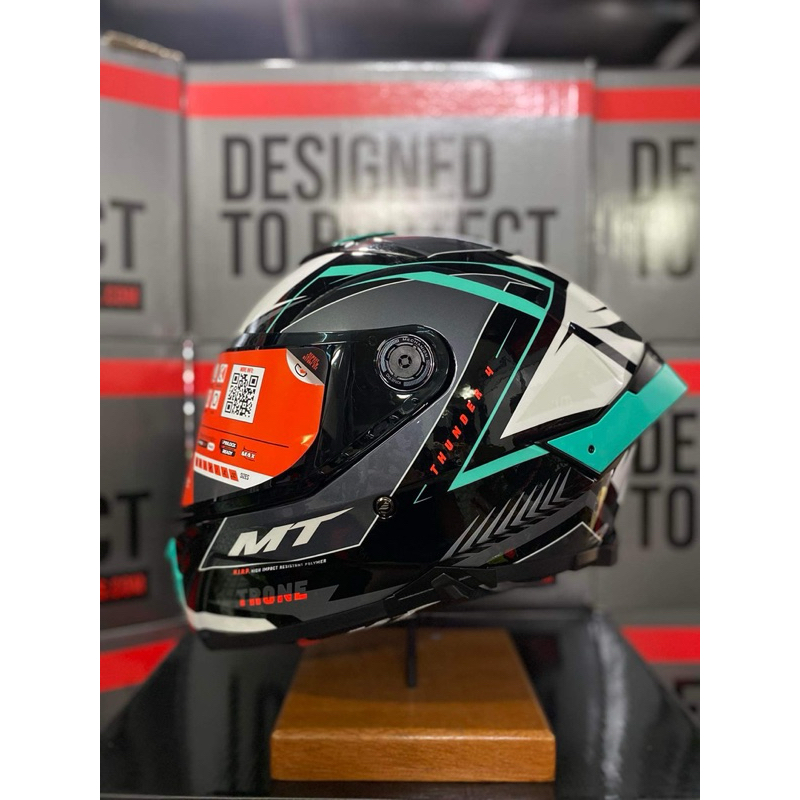 MT Thunder 4 SV Fullface Helmet w/ Dual Visor (FREE CLEAR VISOR)- TRONE ...