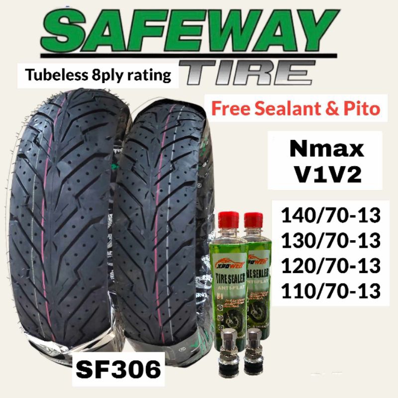 SAFEWAY TIRE Size13 for NMAX V1/V2 (FREE Sealant & Pito) | Shopee ...