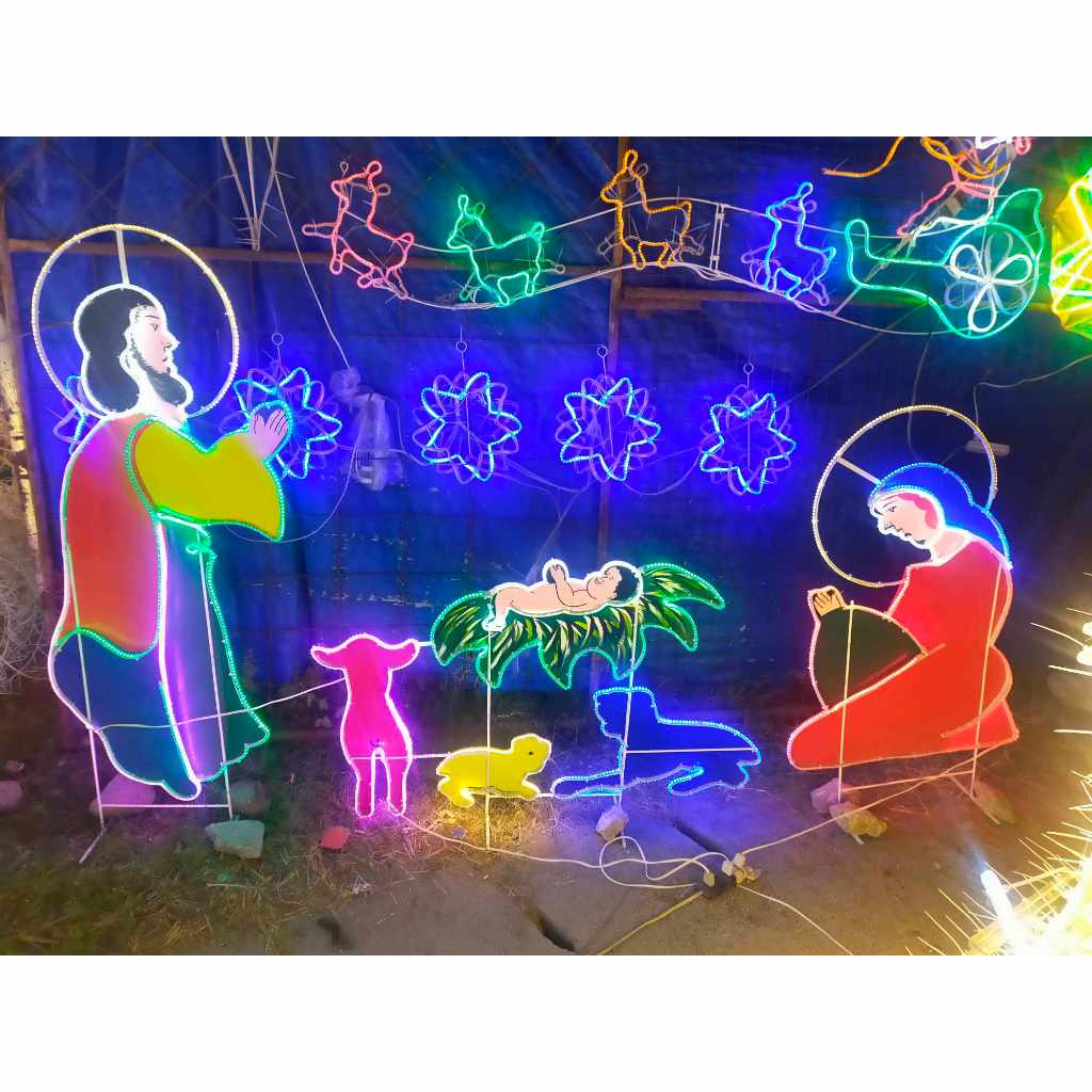 Nativity Holy Family Scene Belen LED light | Shopee Philippines