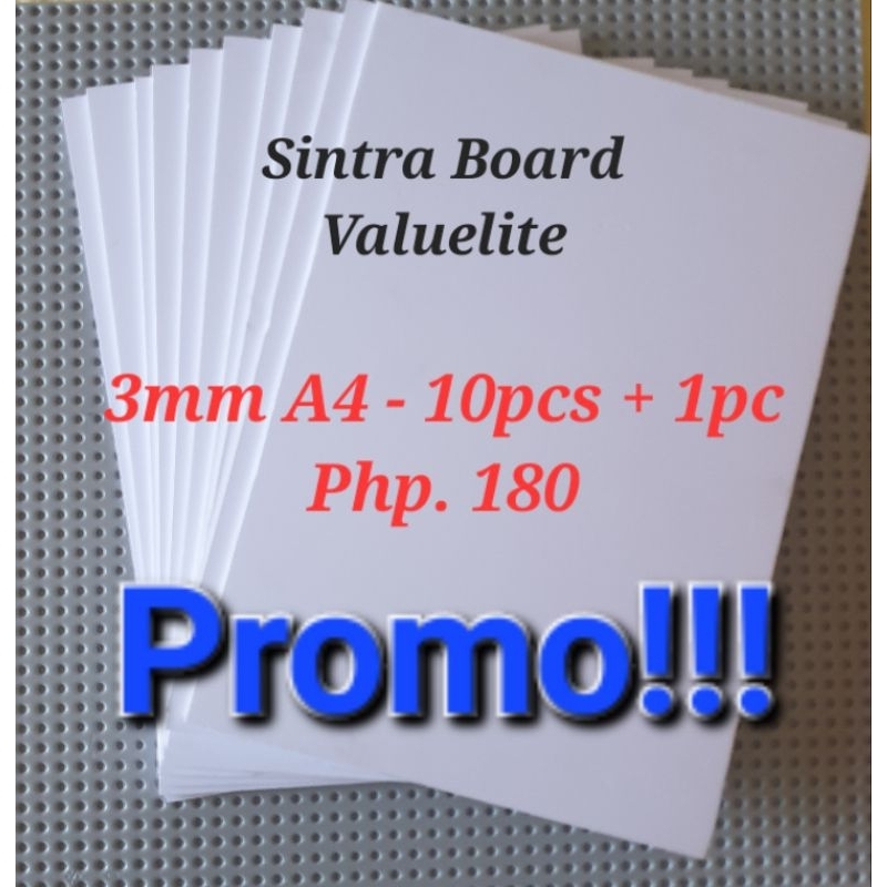 Sintra Board 3mm Valuelite A4 10pcs Shopee Philippines