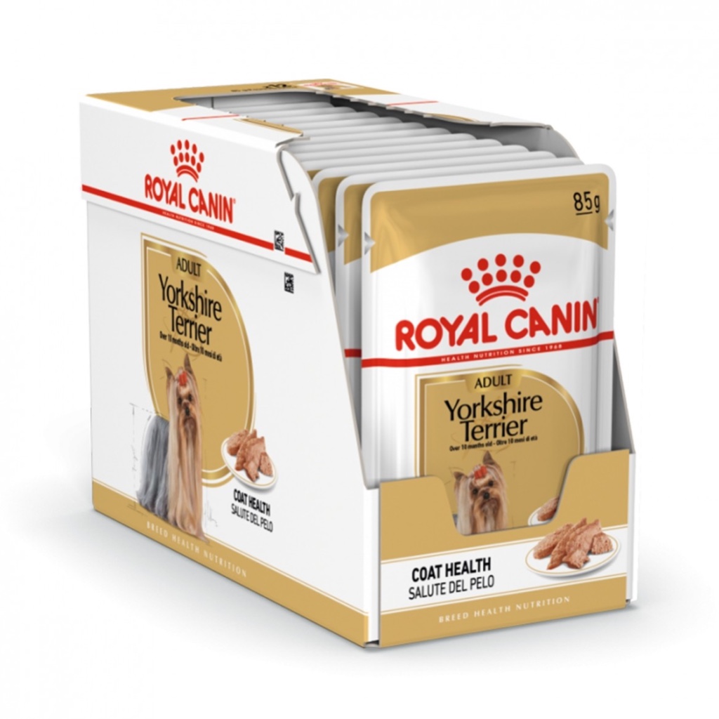 Royal Canin Yorkshire Terrier Wet Food 85g 12 packs Breed Health Nutrition Shopee Philippines