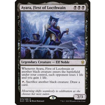 Ayara, First of Locthwain - Throne of Eldraine (ELD) MTG | Shopee ...