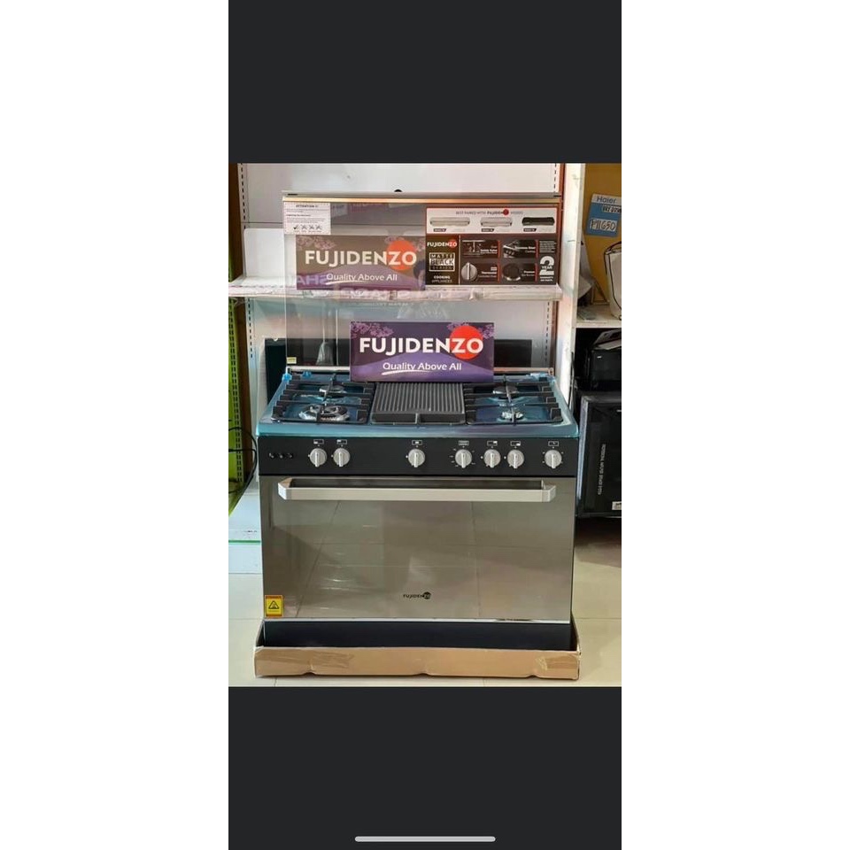 Fujidenzo 90 cm Cooking Range, 5 Gas Burners Shopee Philippines