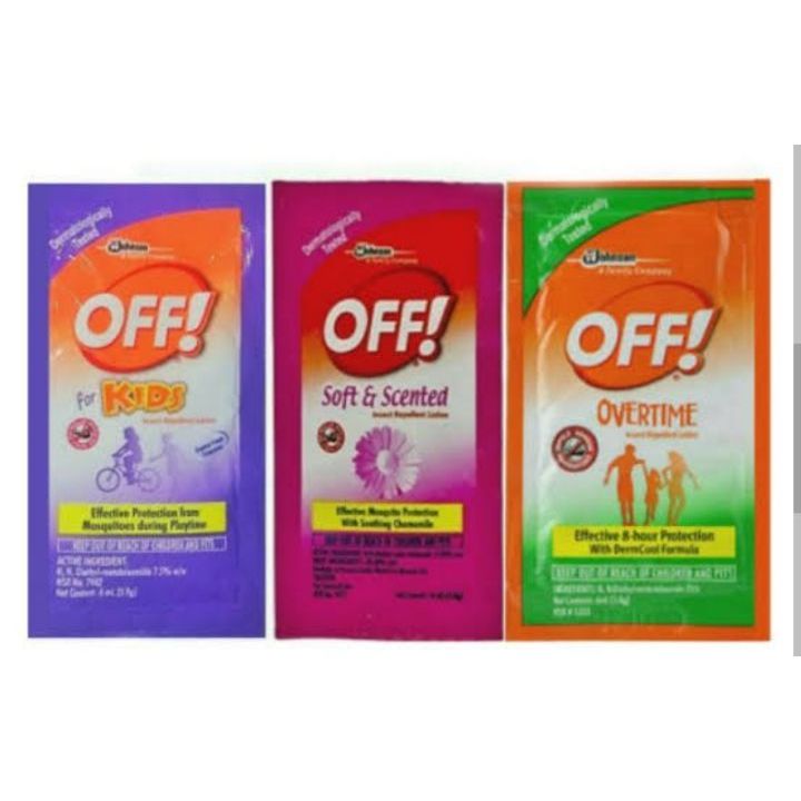 OFF LOTION SACHET (OVERTIME/KIDS) Shopee Philippines