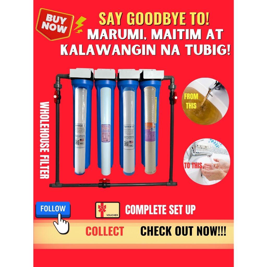 WholeHouse Water Filter System for District Water Maynilad, Manila