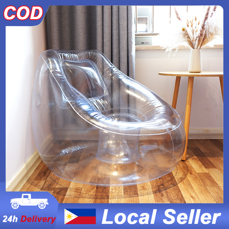Portable Lazy Sofa Outdoor Transparent Inflatable Sofas Leisure Travel