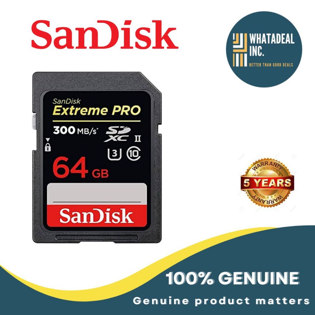 V90 Sandisk 64gb Memory Card Warranty Delkin Devices 64GB BLACK