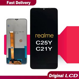 6.5 For Realme C25Y Original LCD Display With Frame Screen Touch