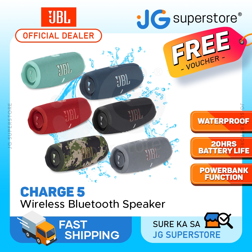 JBL Charge 5 Portable Wireless Bluetooth Speaker with Dual Passive Bass
