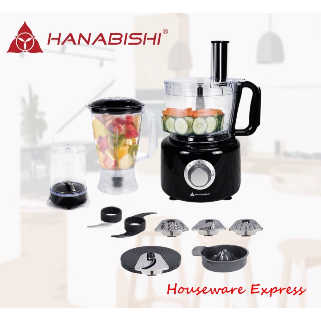 Hanabishi HFP800 Food Processor 9 in 1 HFP800 (Houseware Express