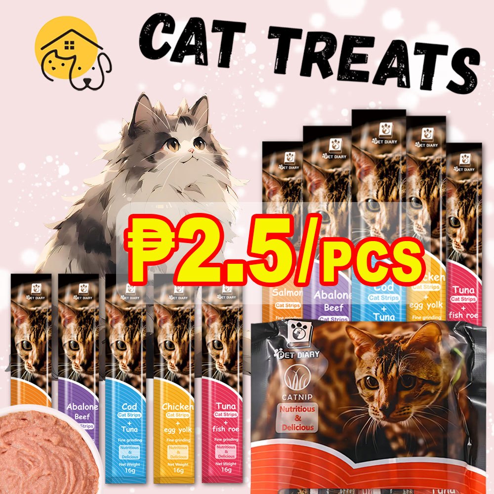 Pet Cat Treats Cat Snacks Cat Food Treats for Kitten 16g Cat Strip ...