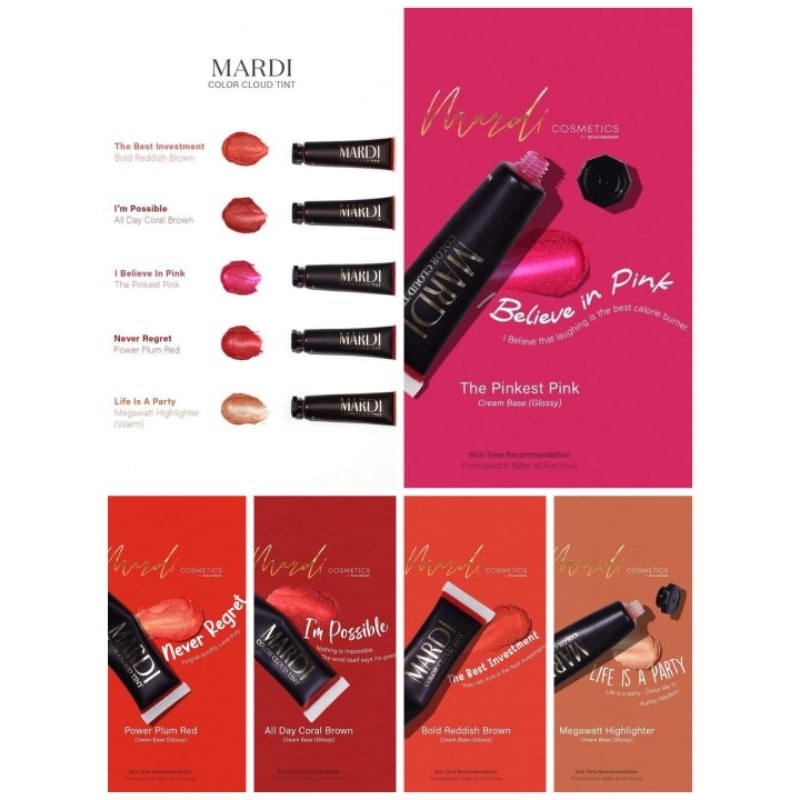 Mardi Color Cloud Multipurpose Tint (Cheeks Lips Eyelids/ Expiration NOVEMBER 2024) Shopee