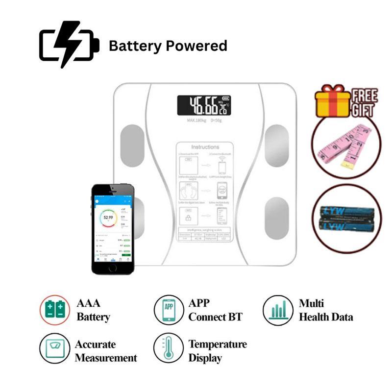Weight Scale 12in1 Bluetooth Body Fat Scale Smart USB Rechargeable
