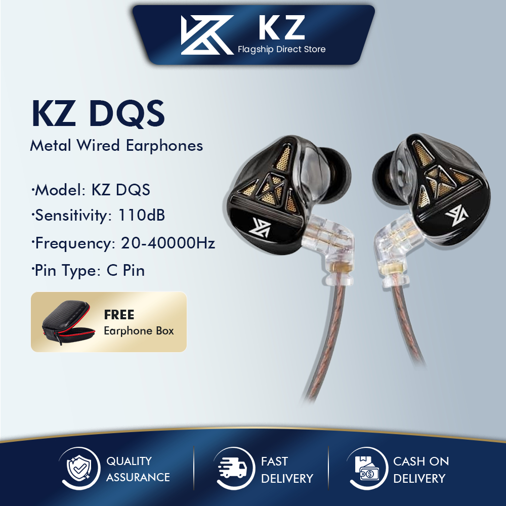 KZ DQS Dynamic Driver Semi-Open HiFi Sound in-Ear Noise Reduction ...