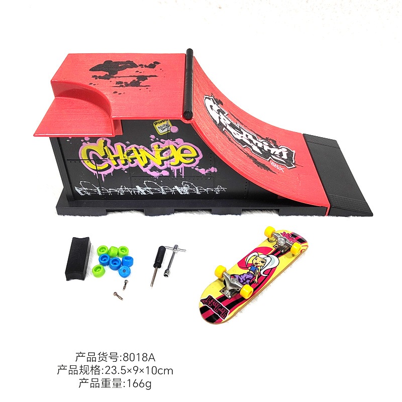 Finger Skateboard Mini Plastic Toy – Single Deck For Kids Table Games, Random Color