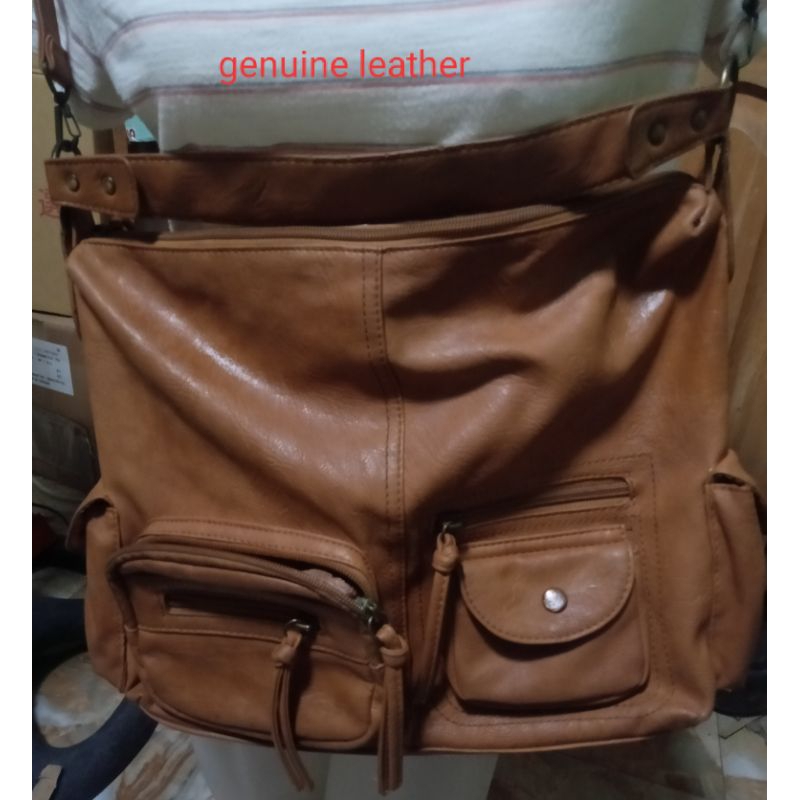 2 way genuine leather bag Japan surplus Shopee Philippines