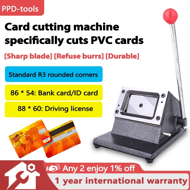 PVC Card Cutting Machine Die Cutter ID Size 54x86mm Round Corner Die