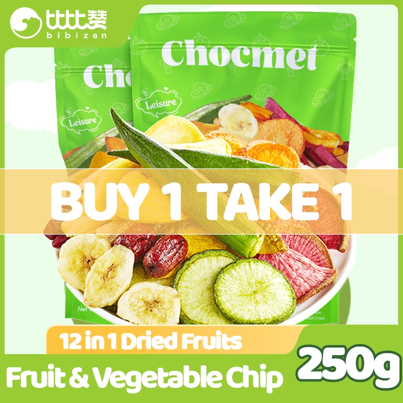 CHOCMET Buy 1 Take 1 Fruit And Vegetable Chip 12 in 1 Mixed Dried ...