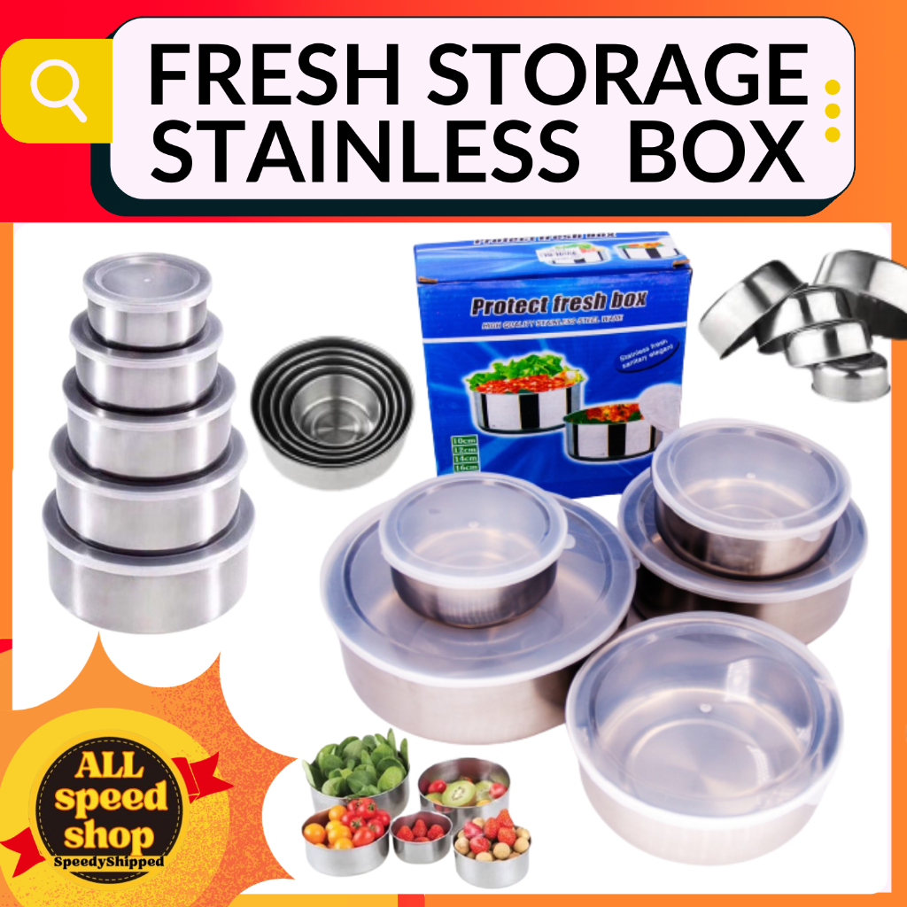 Protect Fresh Box 5-Piece Stainless Steel Ware Set- Keep Your Food ...