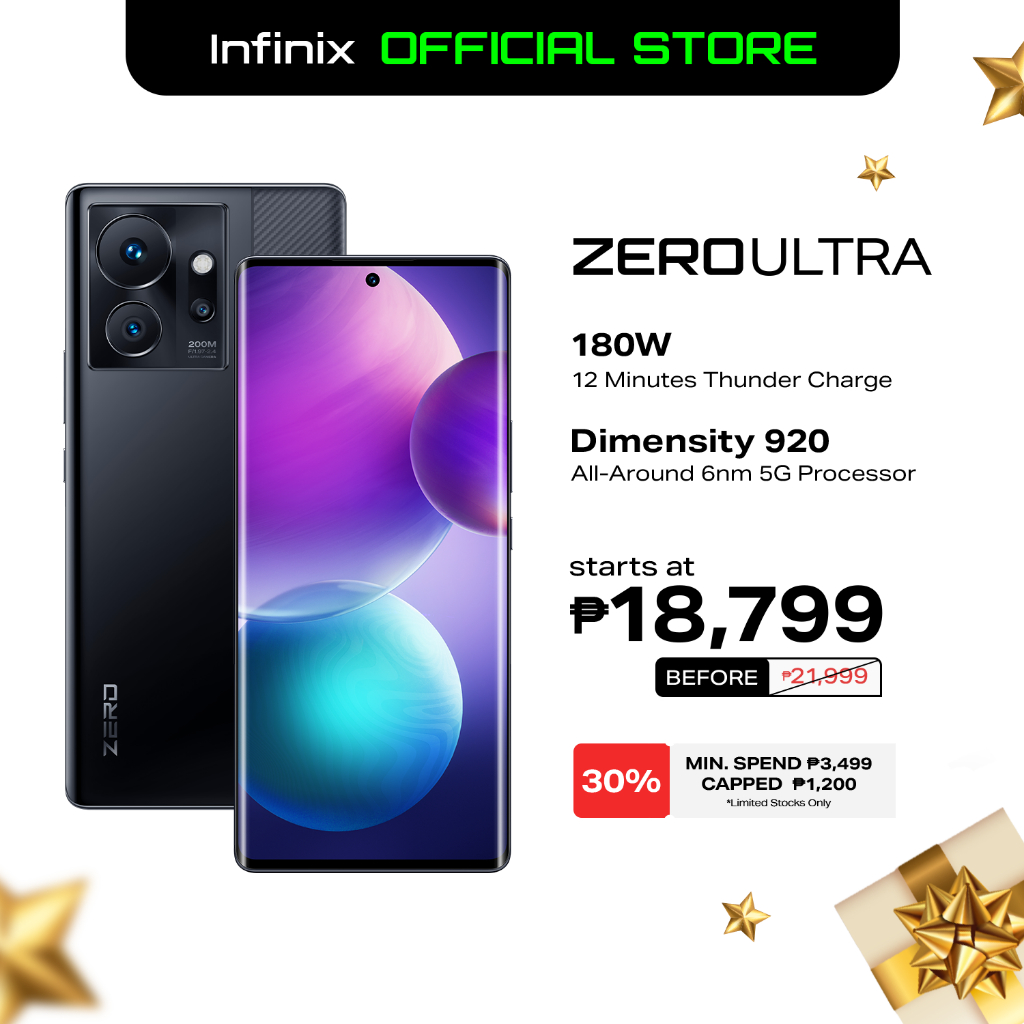 Infinix Zero Ultra 8GB + 256GB, Dimensity 920, 200MP Ultra Camera(1 ...