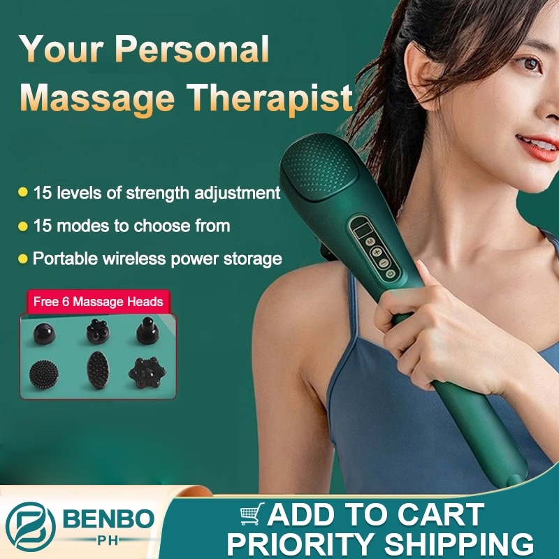 BENBO Handheld Massager Electric Therapy Chargeable Body Vibrating