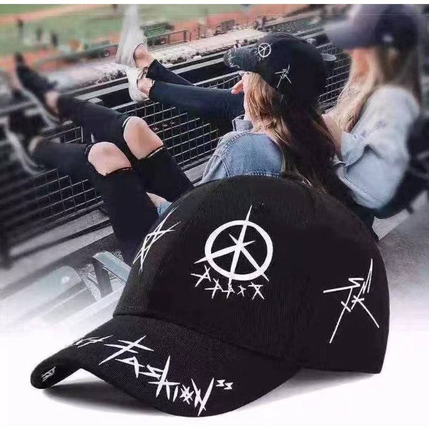Fashion Cap Hiphop Cap Black ang white Young Cap Baseball Cap Unisex ...