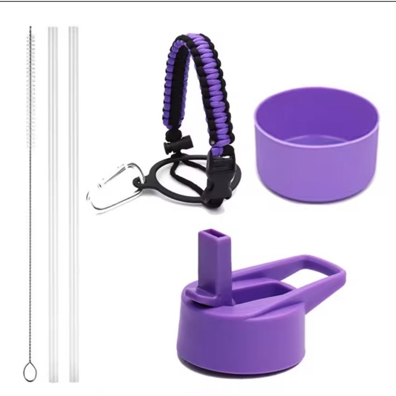 AQUAFLASK GENERIC ACCESSORY SET(Parachord,Med Boot for 32-40oz,1straw ...