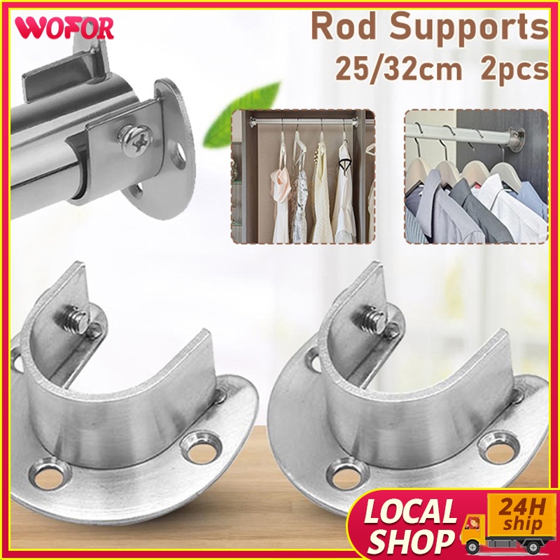 Wardrobe Built-In Cross Rod Base Stainless Steel Open Flange Seat ...