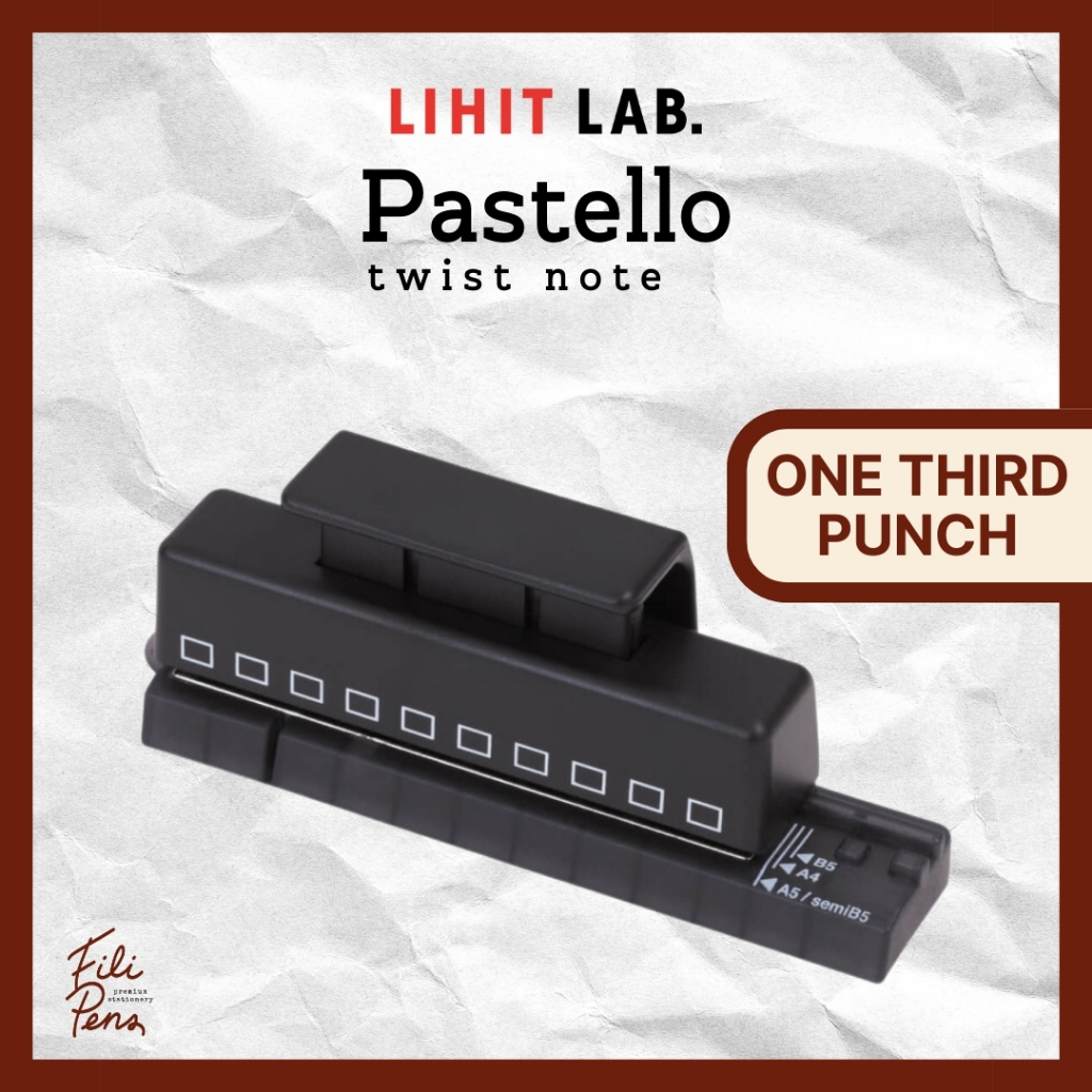 Lihit Lab One Third Inch 10 Holes Punch for Pastello Twist Ring
