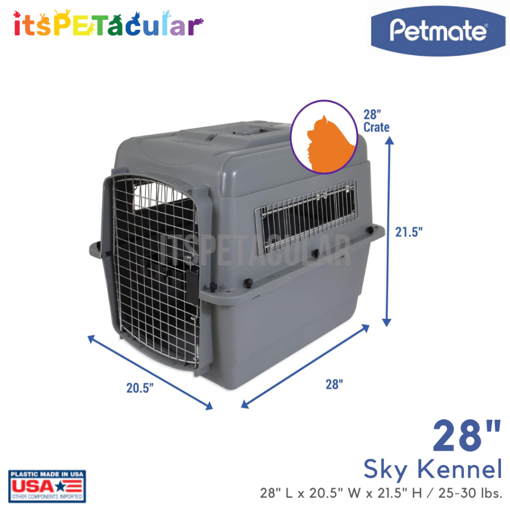 Petmate Pet Carrier Sky Kennel 28" (2530lbs) Airline Approved