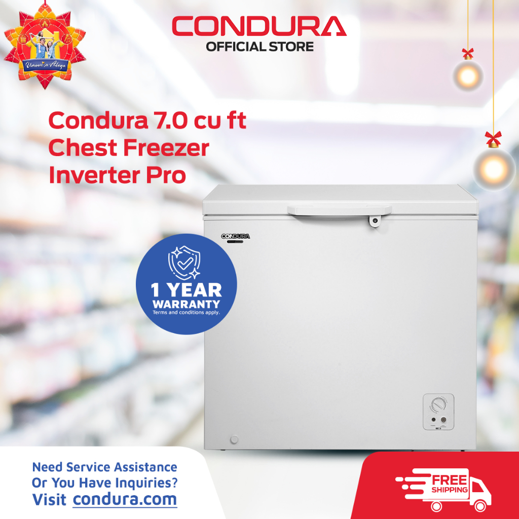 Condura Chest Freezer Inverter 7.0 cu ft CCF200Ri Shopee Philippines