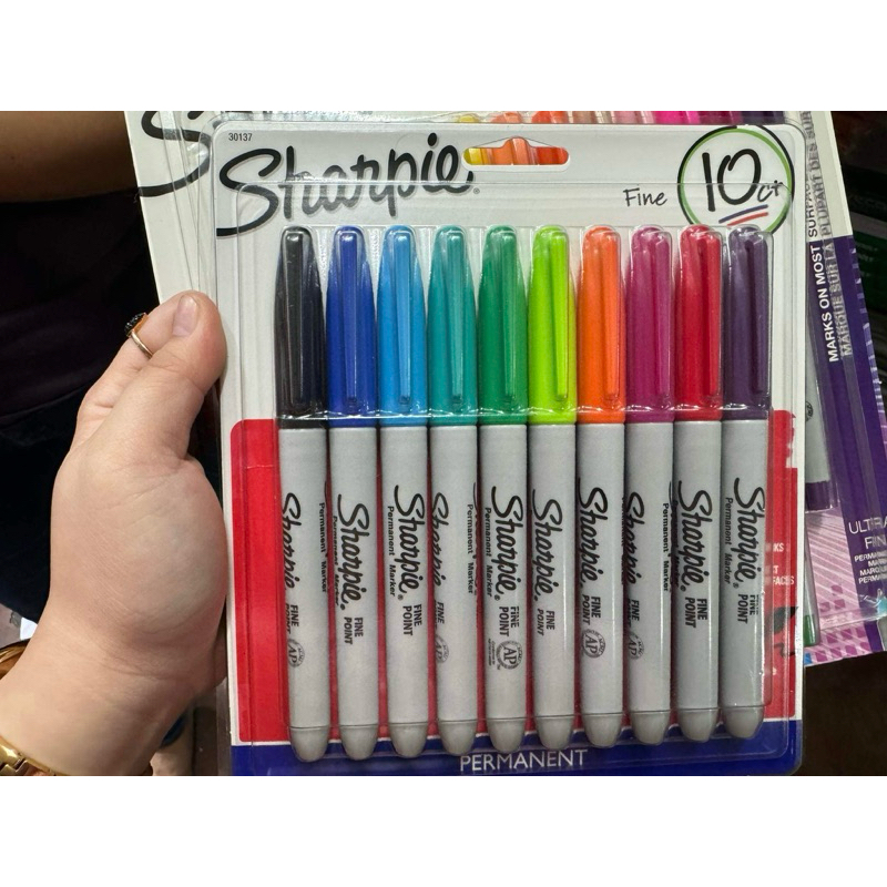 SHARPIE PERMANENT MARKER 10 colors | Shopee Philippines